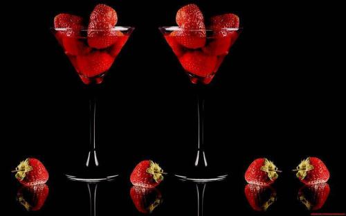 copas de fresas Copas con fresas