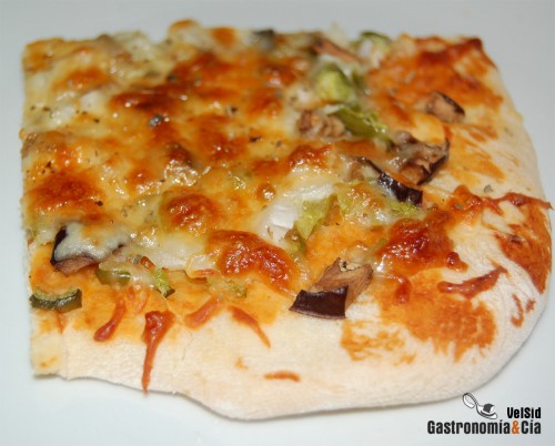 receta de pizza con verduras