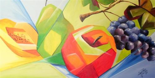 frutas cubistas cubismo