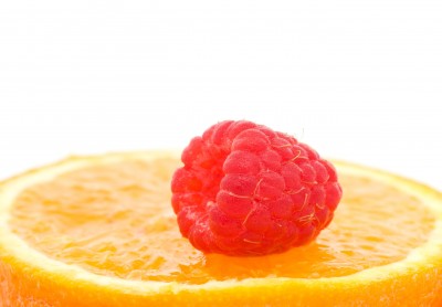 frambuesa y naranja