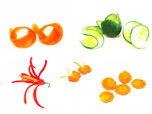 tallado de vegetales