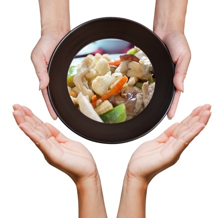 manos y alimentacion